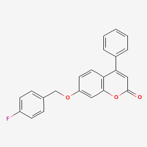 7-[(4-fluorobenzyl)oxy]-4-phenyl-2H-chromen-2-one - 