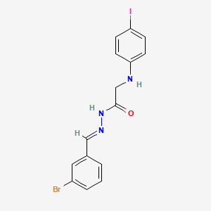 N'-[(E)-(3-BROMOPHENYL)METHYLIDENE]-2-[(4-IODOPHENYL)AMINO]ACETOHYDRAZIDE - 