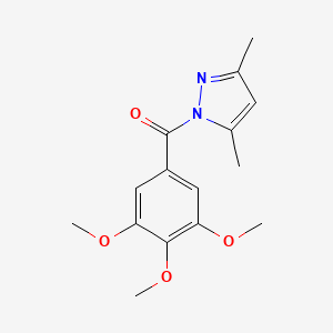 Pyrazole, 3,5-dimethyl-1-(3,4,5-trimethoxybenzoyl)- - 108132-57-6