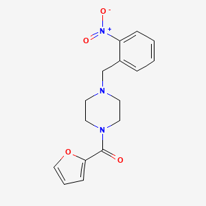 1-(FURAN-2-CARBONYL)-4-[(2-NITROPHENYL)METHYL]PIPERAZINE - 