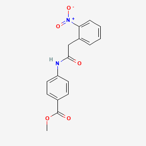 METHYL 4-[2-(2-NITROPHENYL)ACETAMIDO]BENZOATE - 
