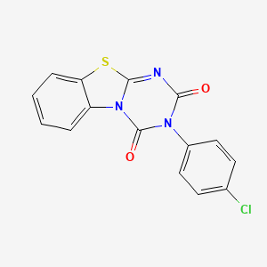 3-(4-chlorophenyl)-2H-[1,3,5]triazino[2,1-b][1,3]benzothiazole-2,4(3H)-dione - 