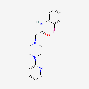 N-(2-fluorophenyl)-2-[4-(pyridin-2-yl)piperazin-1-yl]acetamide - 