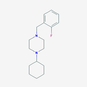 1-Cyclohexyl-4-[(2-fluorophenyl)methyl]piperazine - 