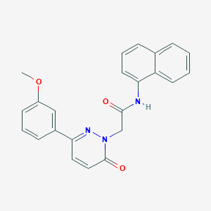 2-(3-(3-methoxyphenyl)-6-oxopyridazin-1(6H)-yl)-N-(naphthalen-1-yl)acetamide - 