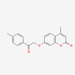 4-methyl-7-[2-(4-methylphenyl)-2-oxoethoxy]-2H-chromen-2-one - 