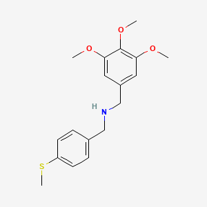 {[4-(Methylsulfanyl)phenyl]methyl}[(3,4,5-trimethoxyphenyl)methyl]amine - 