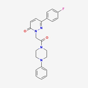6-(4-fluorophenyl)-2-(2-oxo-2-(4-phenylpiperazin-1-yl)ethyl)pyridazin-3(2H)-one - 