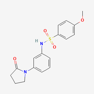 4-methoxy-N-[3-(2-oxopyrrolidin-1-yl)phenyl]benzenesulfonamide - 