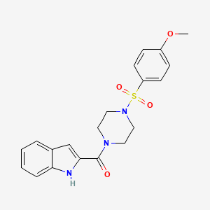 2-[4-(4-methoxybenzenesulfonyl)piperazine-1-carbonyl]-1H-indole - 