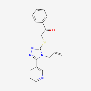 2-[(4-allyl-5-pyridin-3-yl-4H-1,2,4-triazol-3-yl)thio]-1-phenylethanone - 