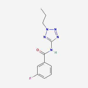 3-fluoro-N-(2-propyl-2H-tetrazol-5-yl)benzamide - 638146-40-4