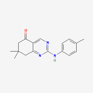 5(6H)-Quinazolinone, 7,8-dihydro-7,7-dimethyl-2-[(4-methylphenyl)amino]- - 669724-42-9