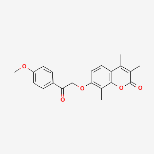 7-[2-(4-methoxyphenyl)-2-oxoethoxy]-3,4,8-trimethyl-2H-chromen-2-one - 
