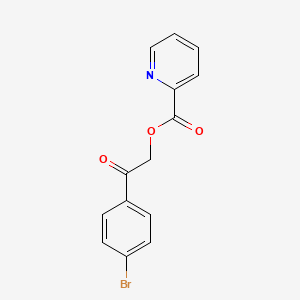 2-(4-Bromophenyl)-2-oxoethyl pyridine-2-carboxylate - 