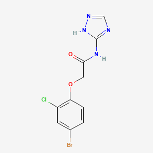 2-(4-bromo-2-chlorophenoxy)-N-(4H-1,2,4-triazol-3-yl)acetamide - 