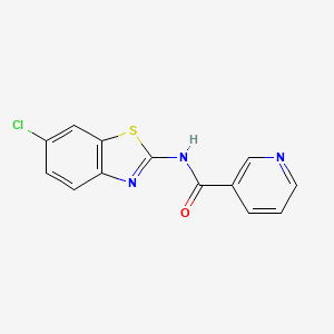 N-(6-chloro-1,3-benzothiazol-2-yl)pyridine-3-carboxamide - 
