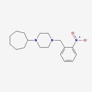 1-cycloheptyl-4-(2-nitrobenzyl)piperazine - 