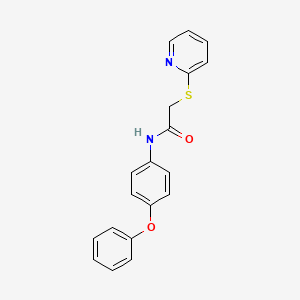 N-(4-phenoxyphenyl)-2-(pyridin-2-ylsulfanyl)acetamide - 