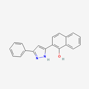 2-(5-phenyl-1H-pyrazol-3-yl)-1-naphthol - 