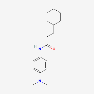 3-cyclohexyl-N-[4-(dimethylamino)phenyl]propanamide - 6114-05-2