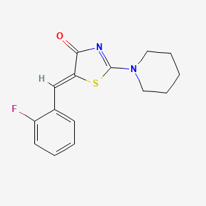 5-(2-Fluoro-benzylidene)-2-piperidin-1-yl-thiazol-4-one - 