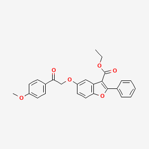 ethyl 5-[2-(4-methoxyphenyl)-2-oxoethoxy]-2-phenyl-1-benzofuran-3-carboxylate - 