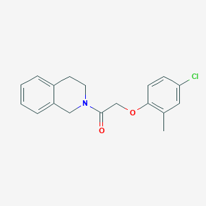 2-(4-CHLORO-2-METHYLPHENOXY)-1-[3,4-DIHYDRO-2(1H)-ISOQUINOLINYL]-1-ETHANONE - 