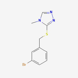 3-((3-Bromobenzyl)thio)-4-methyl-4h-1,2,4-triazole - 