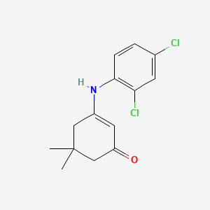 3-[(2,4-dichlorophenyl)amino]-5,5-dimethylcyclohex-2-en-1-one - 145657-31-4