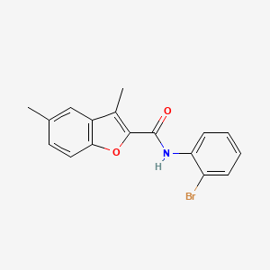 N-(2-bromophenyl)-3,5-dimethyl-1-benzofuran-2-carboxamide - 