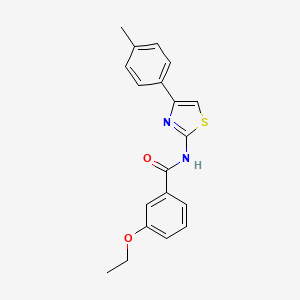 3-ethoxy-N-[4-(4-methylphenyl)-1,3-thiazol-2-yl]benzamide - 350989-45-6