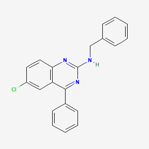 N-benzyl-6-chloro-4-phenylquinazolin-2-amine - 