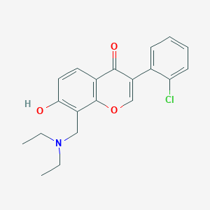 3-(2-chlorophenyl)-8-[(diethylamino)methyl]-7-hydroxy-4H-chromen-4-one - 