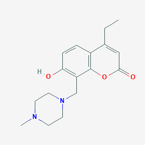 4-ethyl-7-hydroxy-8-[(4-methylpiperazin-1-yl)methyl]-2H-chromen-2-one - 