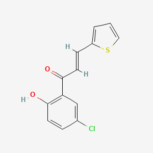 (2E)-1-(5-chloro-2-hydroxyphenyl)-3-(thiophen-2-yl)prop-2-en-1-one - 7209-80-5