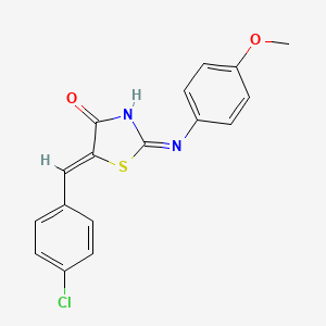 (5Z)-5-(4-chlorobenzylidene)-2-[(4-methoxyphenyl)amino]-1,3-thiazol-4(5H)-one - 