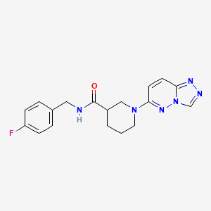 N-(4-fluorobenzyl)-1-([1,2,4]triazolo[4,3-b]pyridazin-6-yl)piperidine-3-carboxamide - 