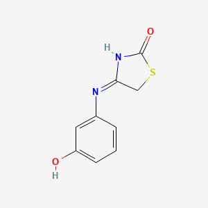 (4E)-4-[(3-hydroxyphenyl)imino]-1,3-thiazolidin-2-one - 
