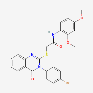 2-{[3-(4-bromophenyl)-4-oxo-3,4-dihydroquinazolin-2-yl]sulfanyl}-N-(2,4-dimethoxyphenyl)acetamide - 