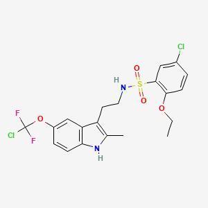 5-chloro-N-(2-{5-[chloro(difluoro)methoxy]-2-methyl-1H-indol-3-yl}ethyl)-2-ethoxybenzenesulfonamide - 