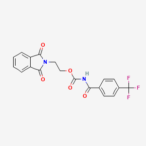 2-(1,3-dioxo-1,3-dihydro-2H-isoindol-2-yl)ethyl {[4-(trifluoromethyl)phenyl]carbonyl}carbamate - 696648-01-8
