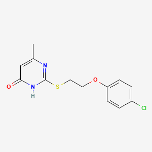 2-{[2-(4-chlorophenoxy)ethyl]sulfanyl}-6-methyl-4(3H)-pyrimidinone - 