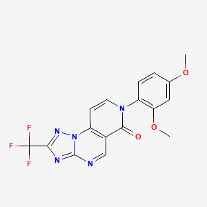 7-(2,4-dimethoxyphenyl)-2-(trifluoromethyl)pyrido[3,4-e][1,2,4]triazolo[1,5-a]pyrimidin-6(7H)-one - 