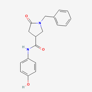 1-benzyl-N-(4-hydroxyphenyl)-5-oxopyrrolidine-3-carboxamide - 