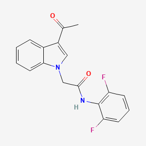2-(3-acetyl-1H-indol-1-yl)-N-(2,6-difluorophenyl)acetamide - 