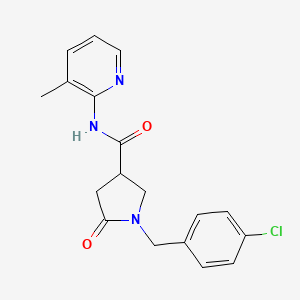 1-(4-chlorobenzyl)-N-(3-methylpyridin-2-yl)-5-oxopyrrolidine-3-carboxamide - 