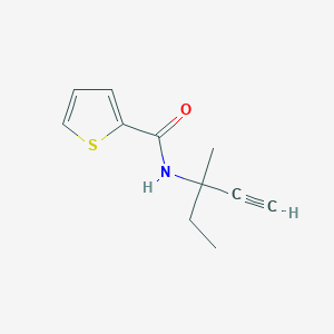 N-(3-methylpent-1-yn-3-yl)thiophene-2-carboxamide - 