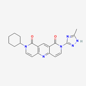2-cyclohexyl-8-(3-methyl-1H-1,2,4-triazol-5-yl)pyrido[4,3-b][1,6]naphthyridine-1,9(2H,8H)-dione - 