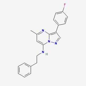 3-(4-fluorophenyl)-5-methyl-N-(2-phenylethyl)pyrazolo[1,5-a]pyrimidin-7-amine - 